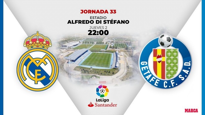 La Liga: Real Madrid - Getafe: horario y ver en TV hoy el partido la jornada 33 de Liga | Marca.com