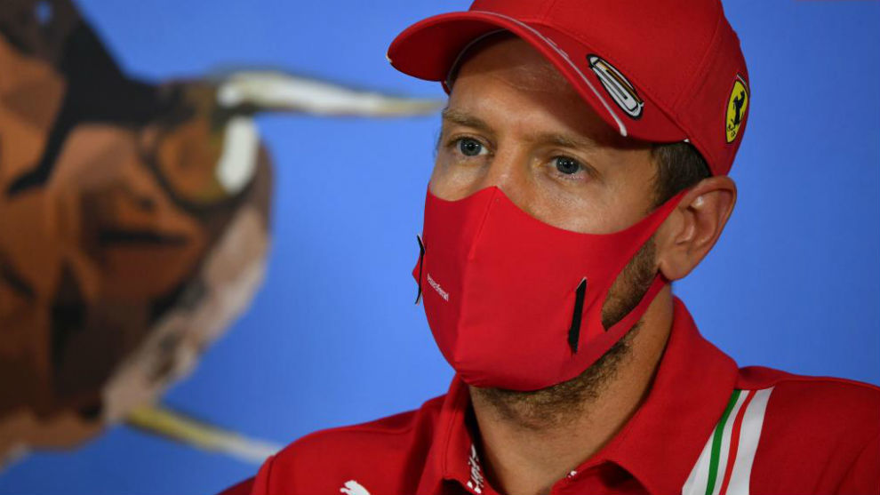 Sebastian Vettel, en la rueda de prensa del circuito Red Bull Ring