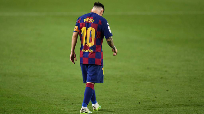 Messi, durante el partido contra el Atltico.