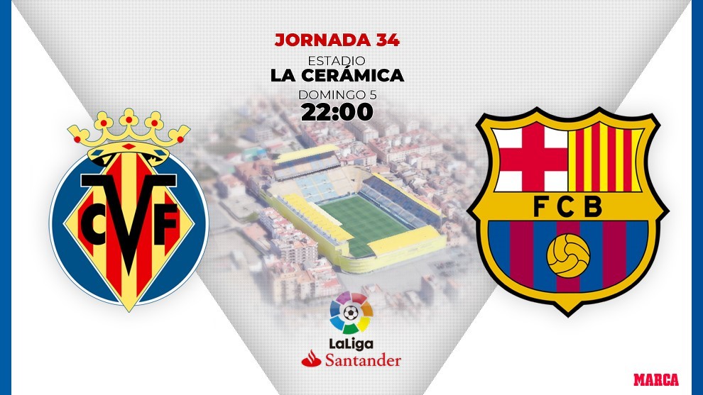 Villarreal y Barcelona se cruzan hoy a las 22:00 horas