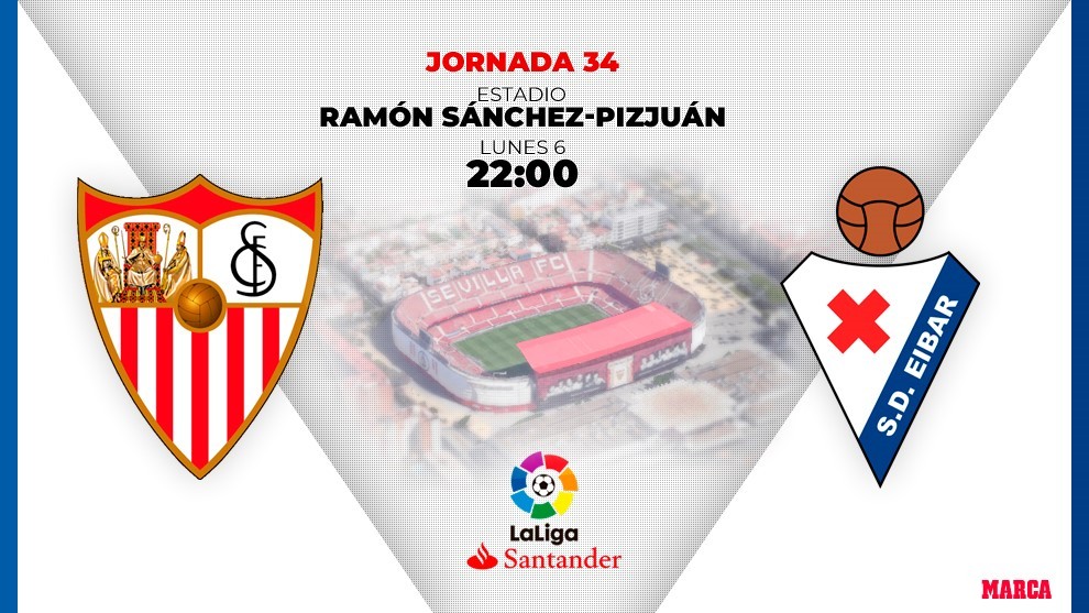 Sevilla Eibar horario donde ver en television hoy partido de futbol...