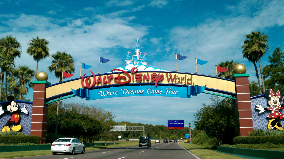 La entrada a Disney World