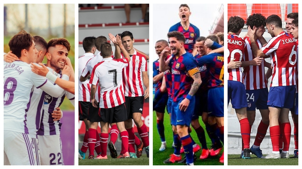 Valladolid Promesas, Bilbao Athletic, Barça B y Atlético B son los filiales que aspiran a jugar en Segunda
