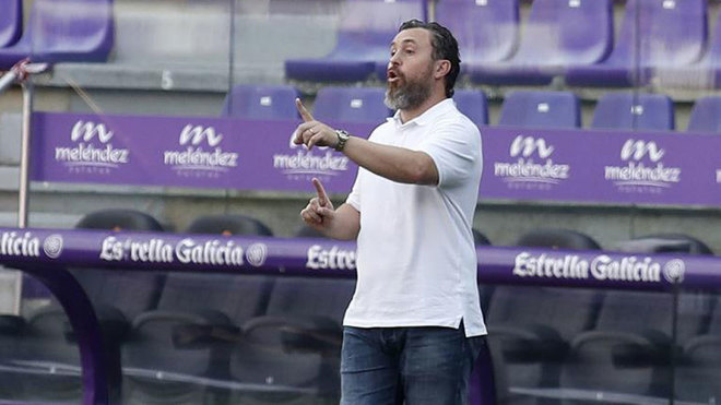 Sergio, entrenador del Valladolid.