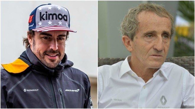 Fernando Alonso y Alain Prost.