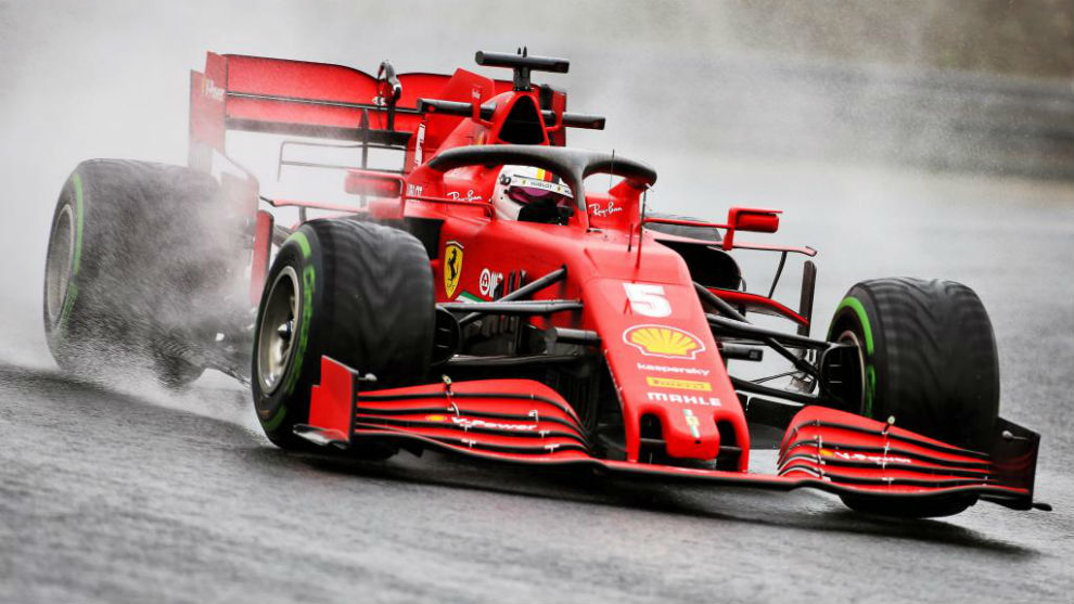 Sebastian Vettel, durante los entrenamientos libres en Hungaroring.
