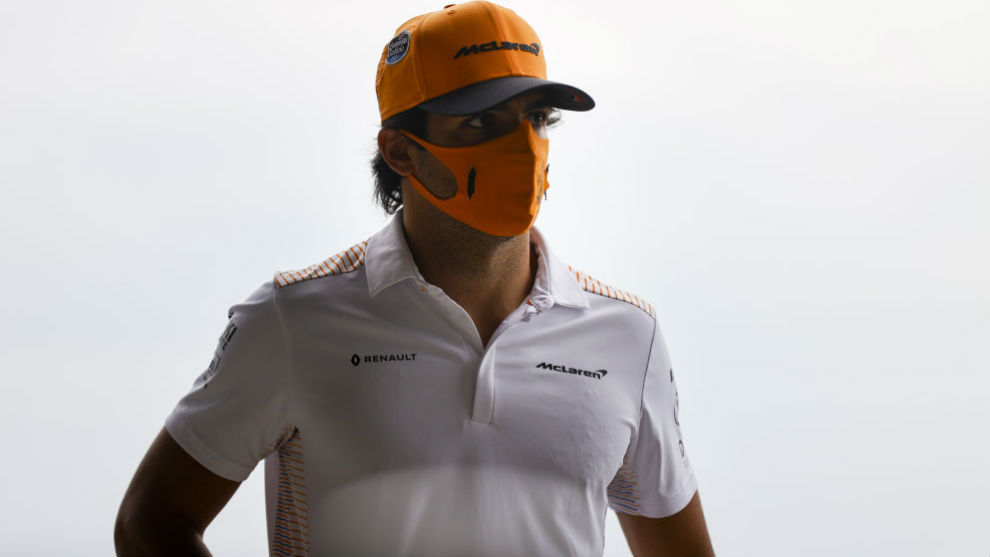 Carlos Sainz, durante el Gran Premio de Hungra.