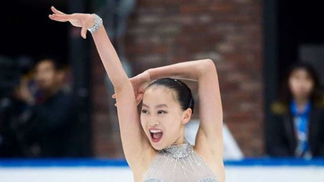 Jessica Shuran Yu, durante una competición