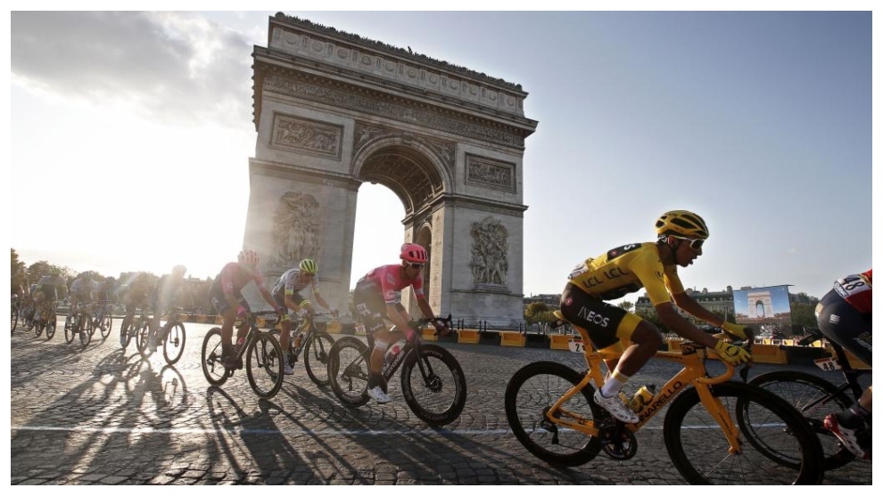 Imagen de la ltima etapa del Tour de Francia.