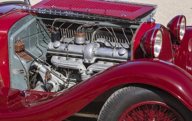 El 8C montaba el primer motor de ocho cilindros de la marca italiana.