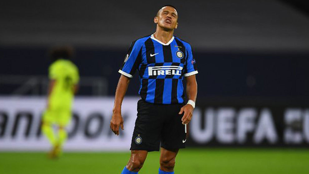 Alexis Snchez (32) durante un partido con el Inter de Miln.