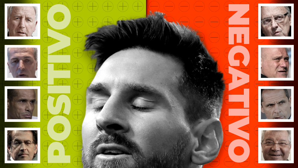 Montaje de Leo Messi con algunos de los protagonistas del reportaje