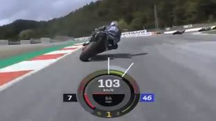 Los pelos de punta!!! Rossi comparte el vdeo del accidente desde la cmara de su Yamaha