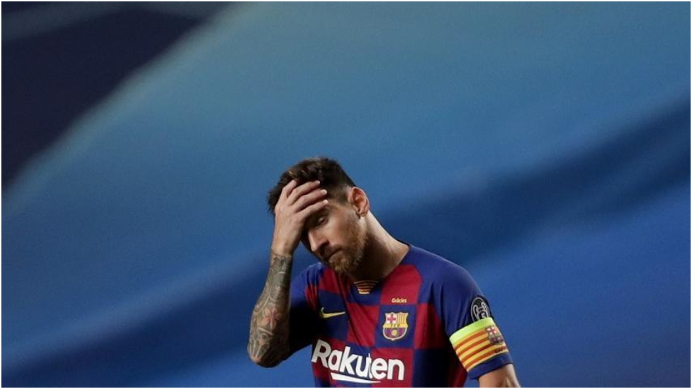 Messi en un partido del FC Barcelona.