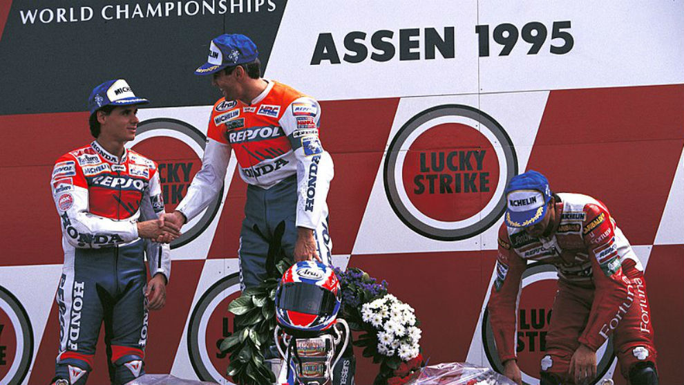 Doohan ganó la carrera, pero la pole de Holanda 1995 fue la primera para España