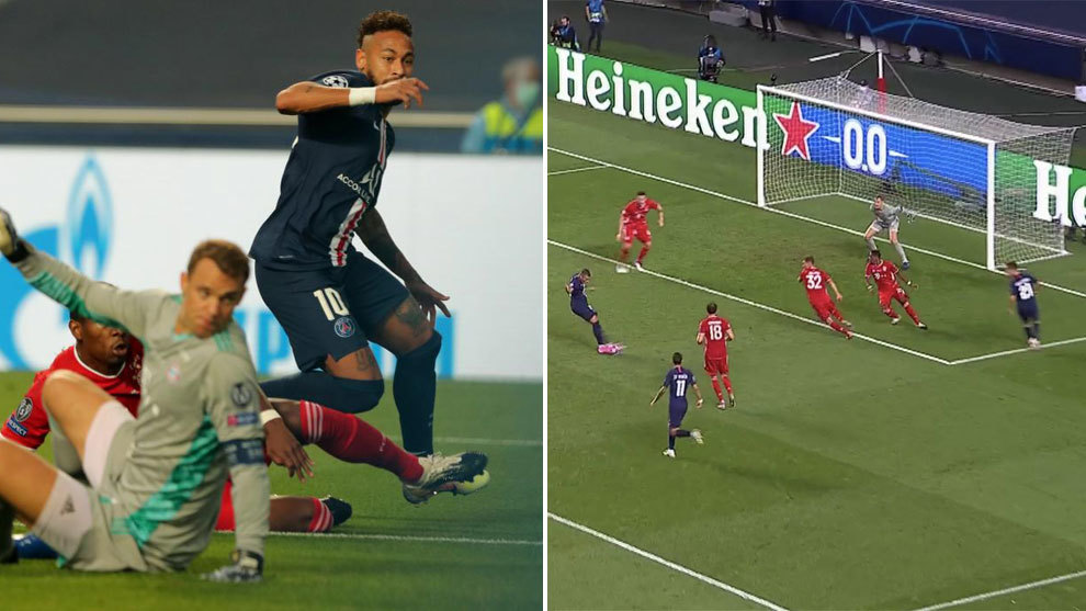 Neymar and Mbappe's missed chances against Bayern Munich