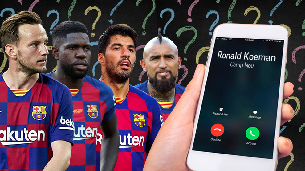 โทรศัพท์ไม่ว่างของ Koeman: แผนการของเขาสำหรับ Rakitic, Umtiti, Suarez และ Vidal
