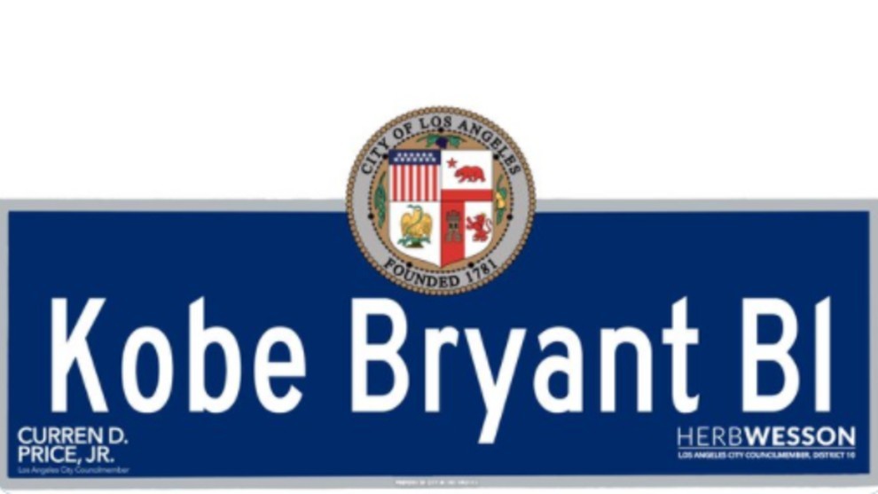 Kobe Bryant tendr su propia calle en Los ngeles