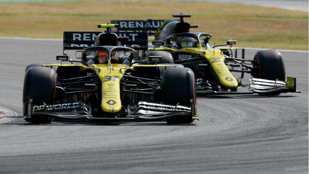 Los Renault de Ocon y Ricciardo este ao.
