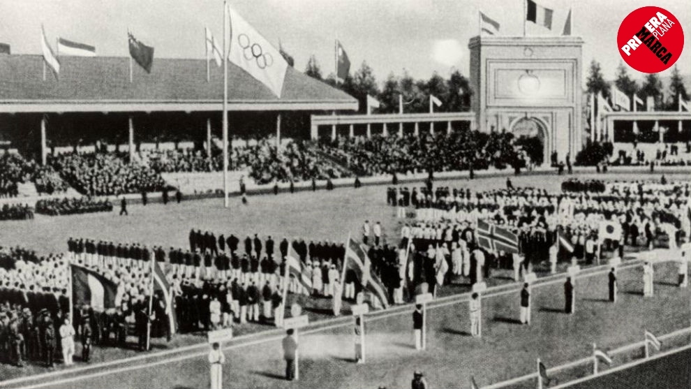 Ceremonia de inauguracin de los Juegos de Amberes.