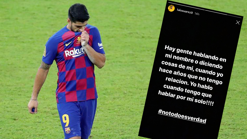 Intrusión Frustración claro FC Barcelona: Luis Suárez: "Hay gente hablando en mi nombre con la que hace  años no tengo relación" | Marca.com