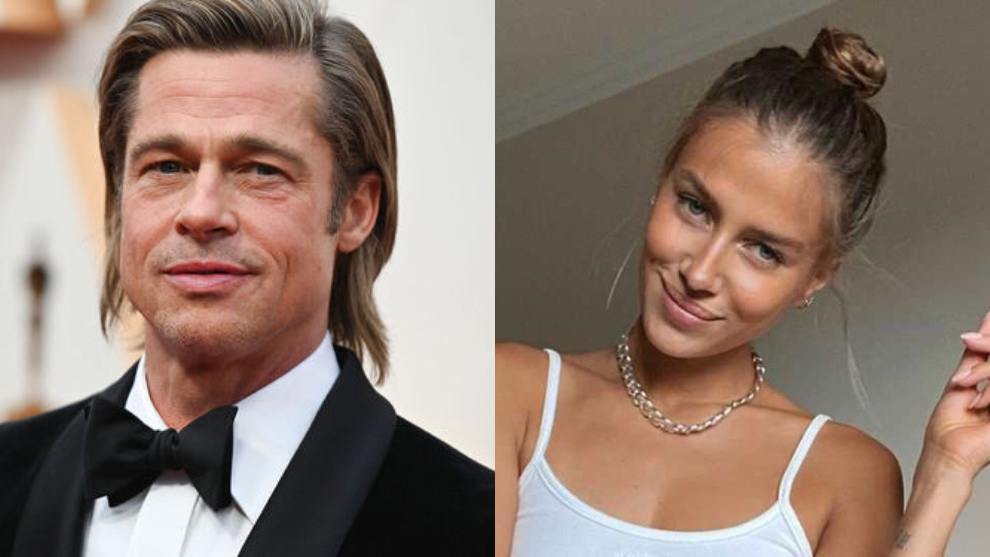 Brad Pitt and Nicole Poturalski.