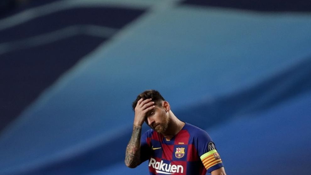 Messi, tras la derrota contra el Bayern en Champions League.