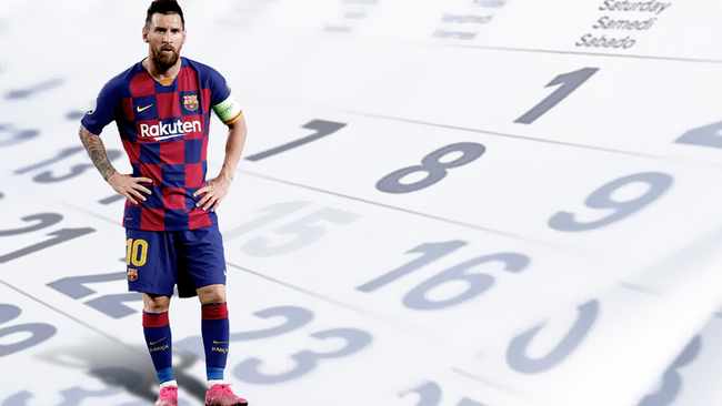 El calendario de Leo Messi