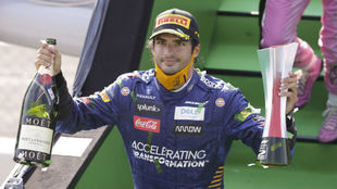 Carlos Sainz acaricia el cielo en Monza