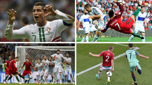 Ha marcado 101... y algunos son brutales! Top 10 de golazos de Cristiano con Portugal