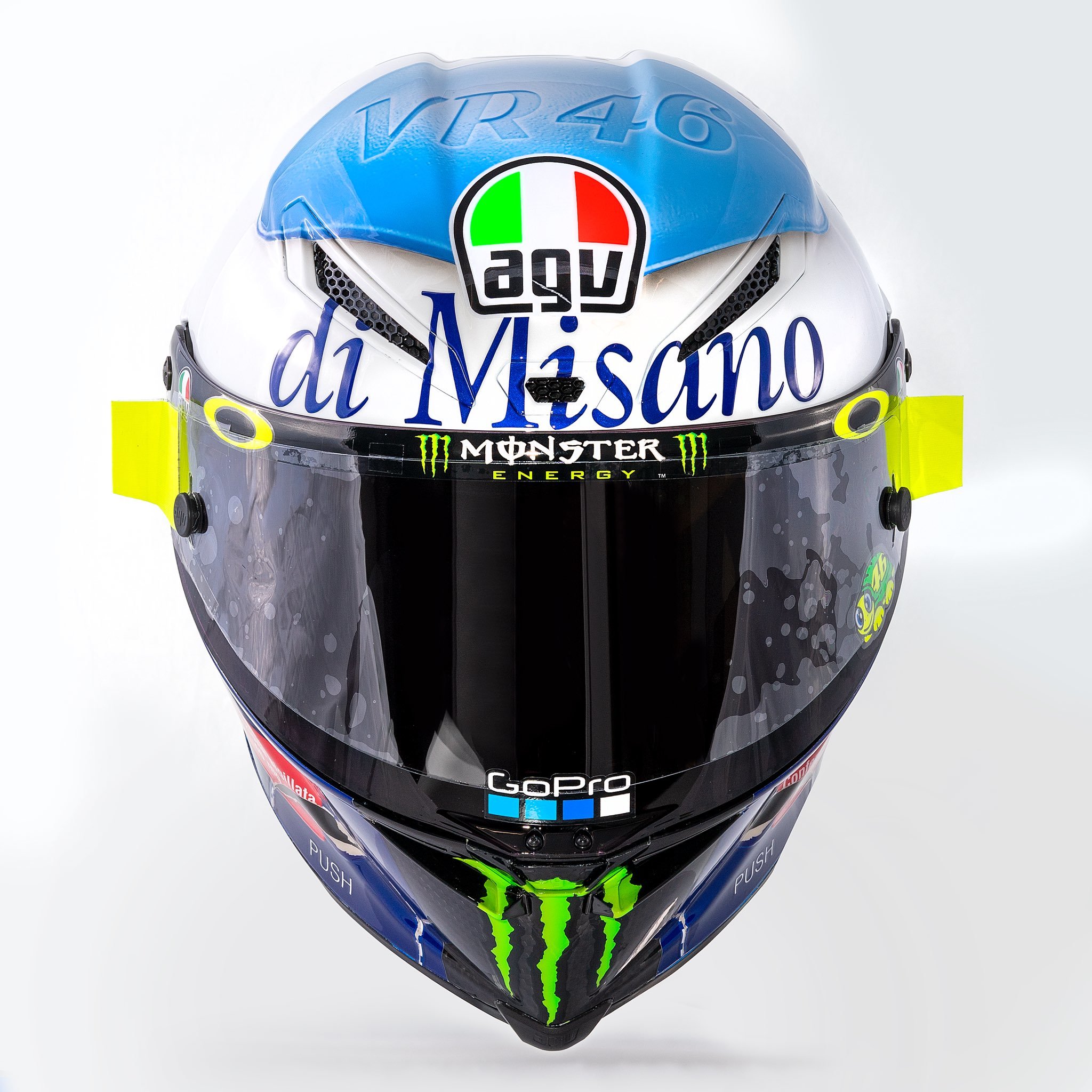 Administración áspero Fondos MotoGP - GP San Marino 2020Valentino Rossi, con un casco homenaje... a la  viagra - Valentino Rossi, como en cada gran premio en... | MARCA.com