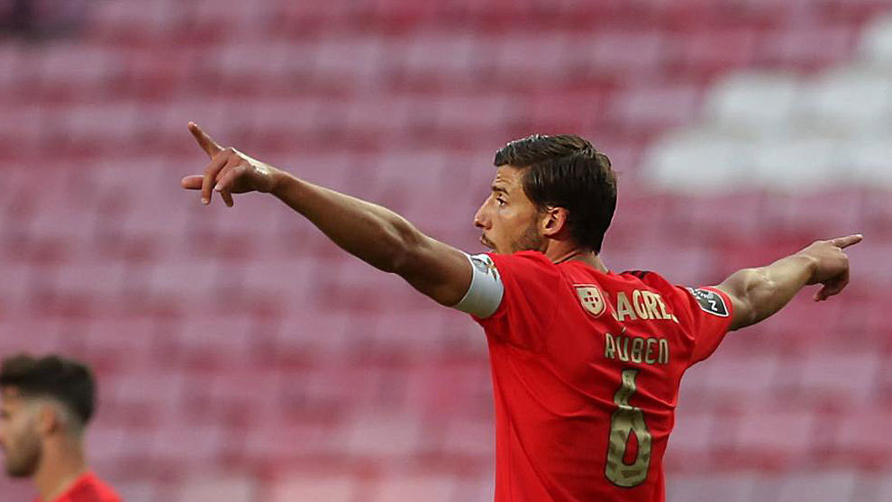 Ruben Dias, en un partido del Benfica.