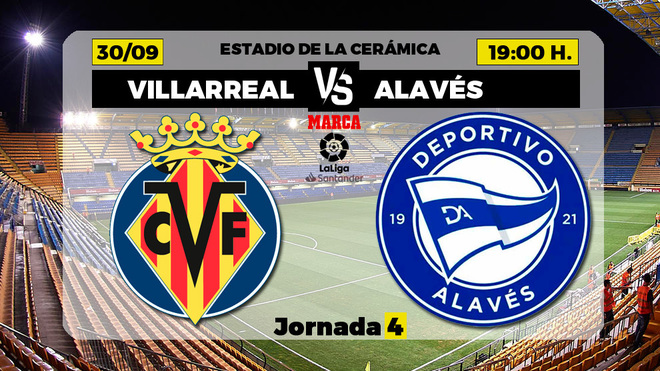 Villarreal - Alavs: horario y dnde ver en TV hoy el partido de la jornada 4 de Liga