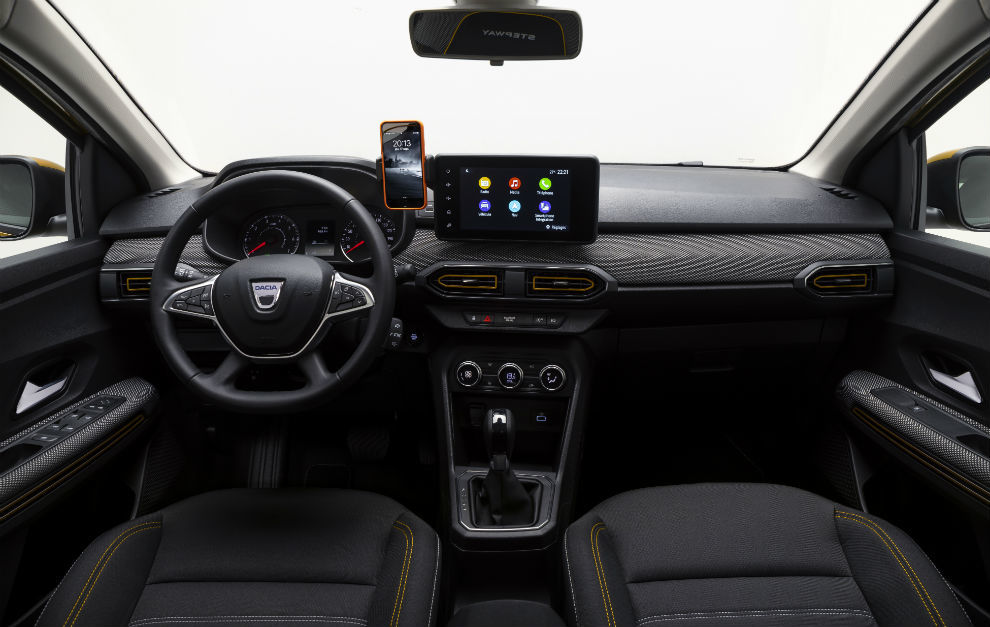 El interior del Dacia Sandero Stepway.