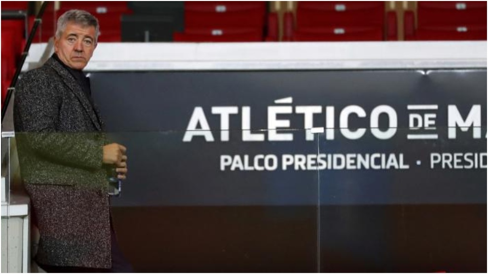 El consejero delegado del Atlético de Madrid, Miguel Ángel Gil...