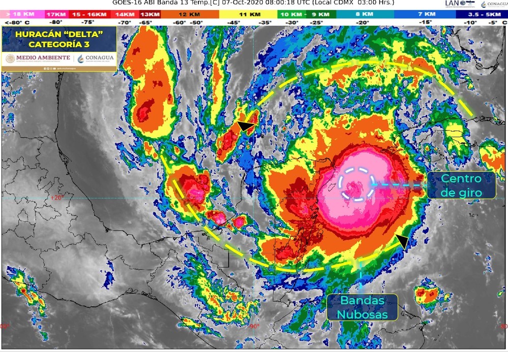Huracán Delta: Así fue el paso y la trayectoria por Cancún, Quintana Roo y Yucatán