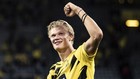 Haaland celebra la victoria del Borussia Dortmund ante el Borussia...
