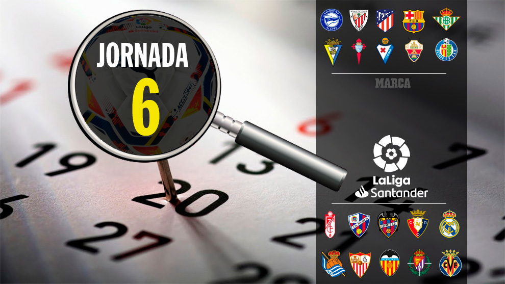 pala Esperar Dificil La Liga Santander: Partidos, horarios y dónde ver en TV y online la jornada  6 de Primera División | Marca