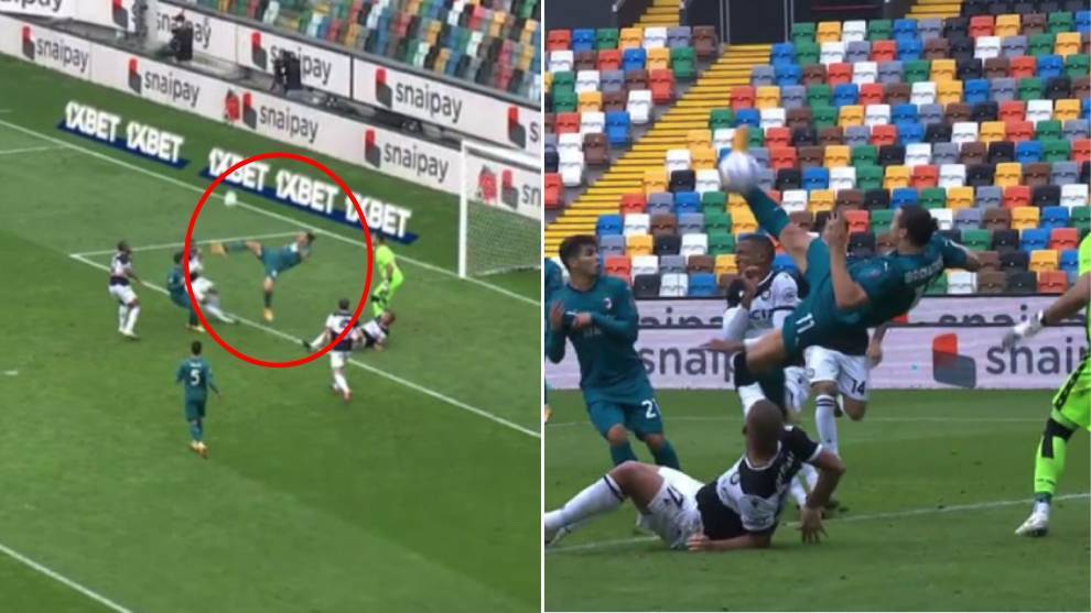 As destroza Ibrahimovic la Serie A: espectacular golazo de chilena en el minuto 82