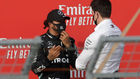 Hamilton y Wolff hablan sobre el mismo podio de Imola.