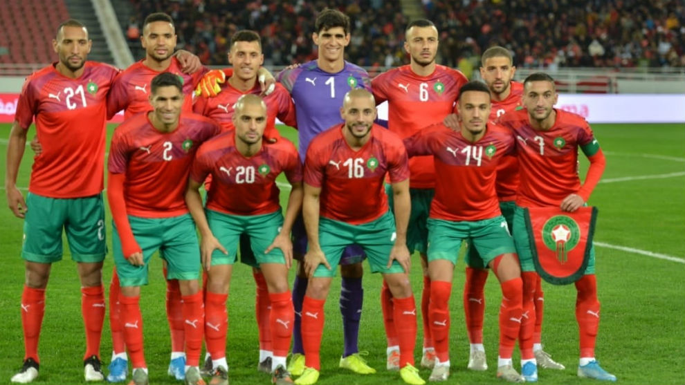 La selección de Marruecos, con En-Nesyri y Bono.