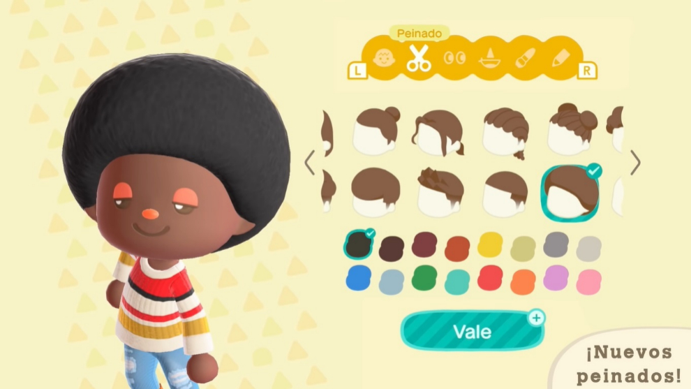 Nuevos peinados disponibles con la actualizacin invernal de Animal Crossing: New Horizons