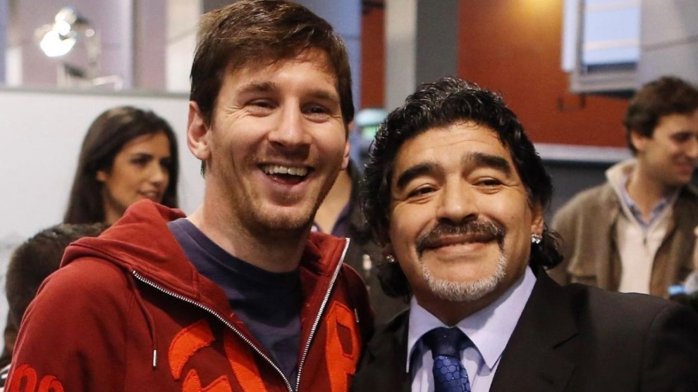 Lionel Messi envi su psame a la familia de Diego Armando Maradona....