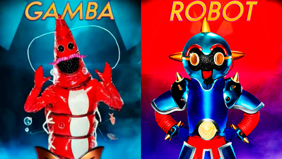 Desvelados dos famosos en el cuarto programa de Mask Singer: Mxim Huerta es Gamba y Cristina Pedroche es Robot.