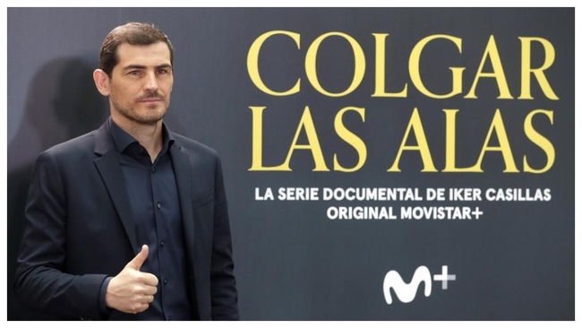 Casillas, en la presentacin del documental sobre l.