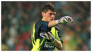 Casillas, el da de su debut en San Mams en 1999.