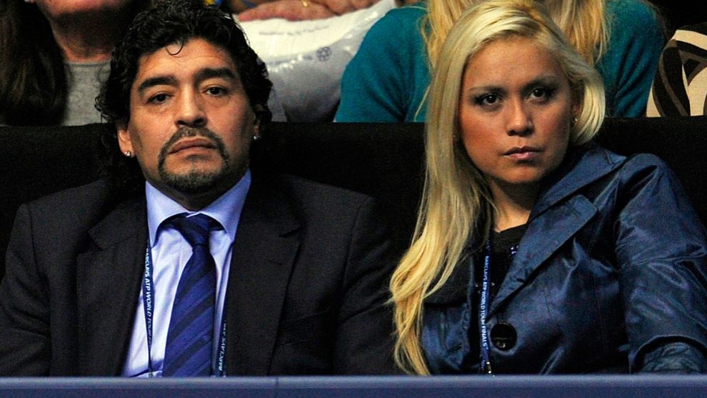 Maradona y su expareja, Ojeda.