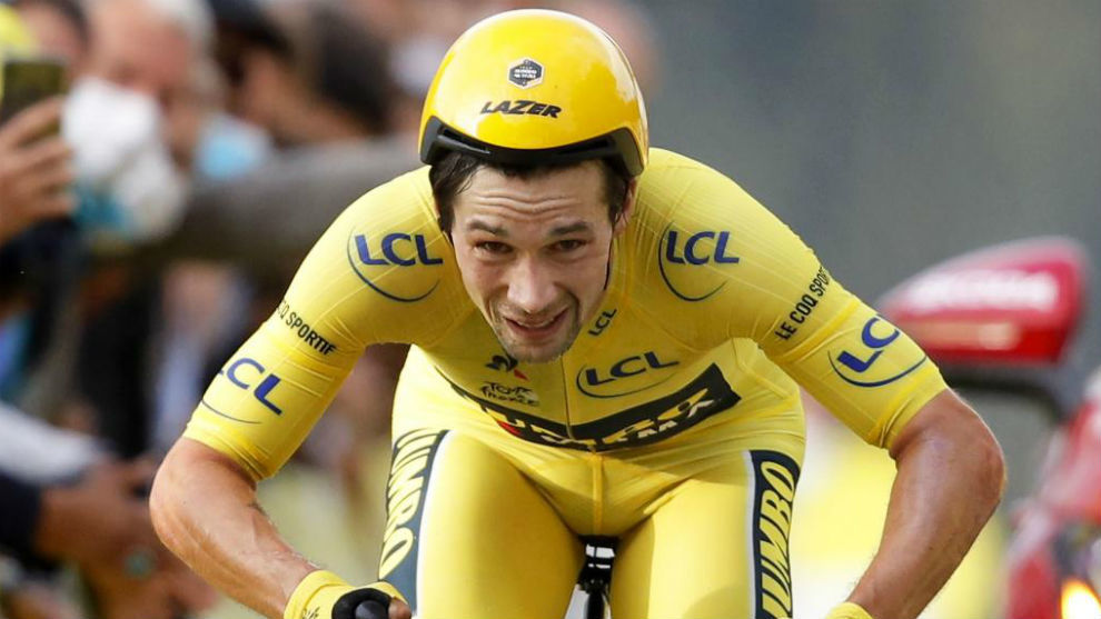 Roglic durante el Tour de Francia.