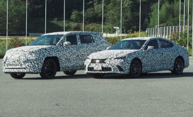 Dos prototipos de Lexus, uno eléctrico y otro híbrido, con la tecnología Direct4.
