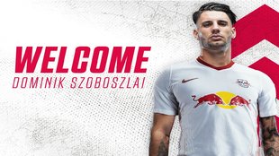 Szoboszlai, en el anuncio de fichaje del RB Leipzig